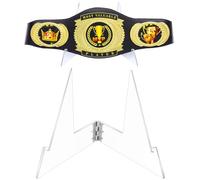 Championship Belt Display Stand, Clear Fashion Triangle Boxing Wrestling Belt Buckles Holder for Football Baketball Hockey Golf Basketball (1)