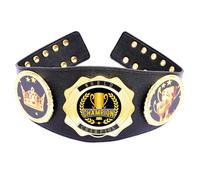 Championship Belt - Football Baseball Softball Soccer Basketball Esports Fantasy Sports Hockey Wrestling Boxing High School College Class Tournament or League Winner Youth Champion Belt