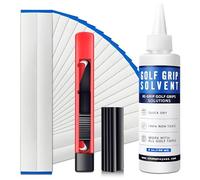 CHAMPKEY Premium Grip Repair Kits for Regripping Golf Clubs | Come with Hook Knife, 15 Professional Tapes, Golf Solvent and Rubber Vise Clamp