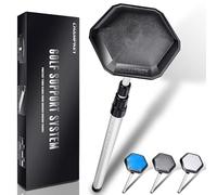 CHAMPKEY Professional Golf Travel Bag Support Rod - Sturdy Aluminum Alloy Golf Support System - Rubber Top Cover Golf Support Stick (Black)