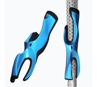 CHAMPKEY Professional Trainer - Golf Training Aid for Proper Hand Positioning & Grip - Fits Standard, Midsize & Jumbo Golf Grips- Right Handed (Blue, Right Handed)