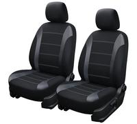 Champlus Car Seat Covers, Carbon Fibre and Durable Breathable Mesh 2 Front Bucket Seat Covers, Universal Fit Automotive Sedan Cars, SUVs, Trucks, Mini Vans, Airbag Compatible, Easy to Install