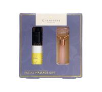 Champney | Facial Massage Gift Set - Rose Quartz Facial Roller & Vitamin C Facial Serum 20mL [IMPERFECT BOX]