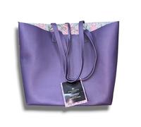 Champney Ultimate Reversible Tote Bag | Purple and Pink Floral Print - Matthew Williamson Designer Collection - Pampering Shopping Bag