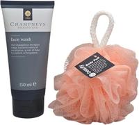 Champneys Face Wash 150ml - Eucalyptus, Lime & Bergamot Scent Fragrance + FREE Beauty Body Puff
