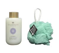 Champneys Slumber Bubble Heaven 300mL Organic Lavender Fragrance with Magnesium with Free Beauty Body Puff (Any Colour)