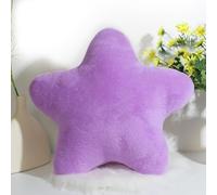 champracer Cuddly Cushion Children's Star Cushion Plush Cushion Decorative Cushion for Cuddly Corner Children's Room, Soft Fluffy Star Shape Decorative Cushion Sofa Cushion for Home Decoration (Purple