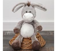 champracer Donkey Trotro the Little Donkey Cuddly Toy Standing Cute Donkey Doll Hanging Donkey Doll Realistic Soft Plush Doll for Cuddling and Playing (Grey, 32 cm)