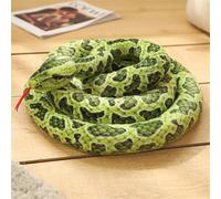 champracer Plush Snake Stuffed Realistic Plush Snake, 200 cm, as a Cuddly Toy and Decoration Gift for Children (200 cm, Greenbilled Catfish)