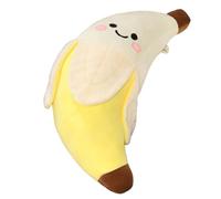 champracer Plush Toy Banana Stuffed Toy Kawaii Banana Cushion Long Plush Toy Banana Stuffed Toy Kawaii Banana Cushion Long Children's Plush Banana Cushion Filled Banana Plush Toys (White, 25 cm)