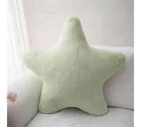 Champracer Star Plush Cushion, Cuddly Cushion Children, Soft Fluffy Star Shape Decorative Cushion, Star Throw Cushion for Girls and Boys, Home, Bedroom (Green, 40 cm)