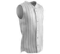 CHAMPRO Ace Sleeveless Polyester Jersey, Adult Large, Black Pin
