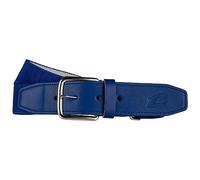 CHAMPRO Baseball Belt with Leather Tab, Royal, Adult 1-1/2"