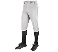 CHAMPRO Boys' Traditional Knicker Style Knee-Length Baseball Pants Grey