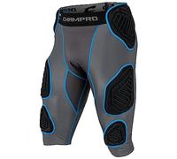 CHAMPRO Bull Rush 7-Pad Girdle, Charcoal, Black Inset, Youth Large