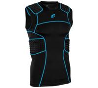 Champro Bull Rush Compression Men's Jersey, X-Large, Black, Optic Blue