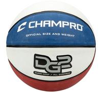 Champro Dura-Grip 230 Rubber Basketball, Women's Size 28.5, Red, White, and Blue