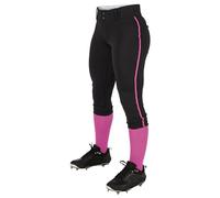 CHAMPRO Girls' Standard Tournament Low-Rise Youth Softball Pants with Braid