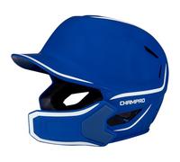 Champro HXE Two-Tone Matte Baseball Batting Helmet with Jaw Guard, Large, Royal