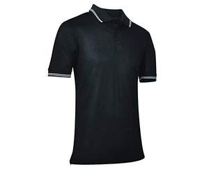 Champro Kate and Laurel Men's Short Umpire Polo Shirt Black
