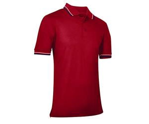 Champro Kate and Laurel Men's Short Umpire Polo Shirt Red