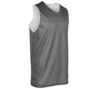 CHAMPRO Men Adult Zone Reversible Basketball Jersey Charcoal, White