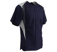 CHAMPRO Men's BS33ANYWGPH3XL Bull Pen Full Button Polyester Baseball Jersey, Navy,White,Graphite, XXX-Large
