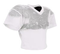 Champro Men's Shuffle Adult Football Practice Jersey, White, Medium