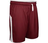 CHAMPRO Men's Swish Reversible Basketball Shorts, Maroon, White, Medium