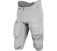 Champro Men's Terminator 2 Integrated Adult Football Pants with Built-in Pads Silver