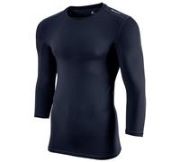 Champro Men's Three Quarter Sleeve Compression Shirt, Navy, X-Large