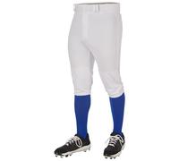 Champro Men's Triple Crown 2.0 Baseball Knickers Pants, White, Medium
