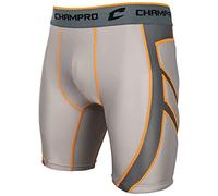 Champro Men's Wind Up Compression Sliding Shorts Grey