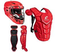 CHAMPRO Optimus MVP Plus Catcher’s Box Set Kit with NOCSAE Standard Certified Headgear and Chest Protector