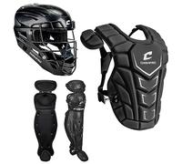 CHAMPRO Optimus MVP Plus Catcher’s Box Set Kit with NOCSAE Standard Certified Headgear and Chest Protector