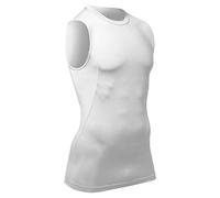 Champro Sleeveless Compression Shirt - Polyester/Spandex, Youth Large, White