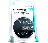 Champro Training Softball, Package (Black, 12-Inch/12-Ounce)