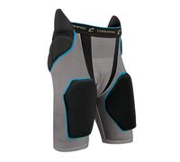 CHAMPRO Tri-Flex 5-Pad Integrated Girdle, Adult 2X-Large, Grey, Black Pads