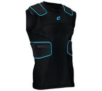 Champro Unisex's Bull Rush Compression Jersey Padded Shirt, Black, Large