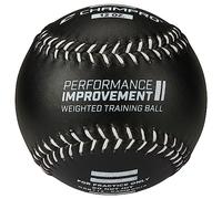 Champro Weighted Training Softballs - Leather Cover, Black, 12 oz.