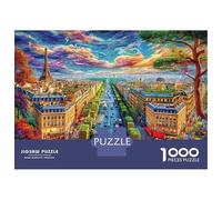 Champs-Élysées 1000 Piece Jigsaw Puzzle for Adults And Kids-Challenging Puzzle Game,Home Decoration & Family Fun 52x38cm/1000pcs