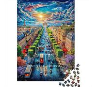 Champs-Élysées 1000 Piece Jigsaw Puzzle for Family - Fun Challenge for Adults & Kids, 70x50cm/1000pcs
