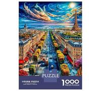 Champs-Élysées Jigsaw Puzzle for Adults And Teenagers, Impossible 1000 Piece Puzzle, Mindfulness & Family Fun Activity, Challenging Puzzle Game 70x50cm/1000pcs