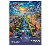 Champs-Élysées Puzzles for Adults, 1000 Piece Impossible Puzzles Challenge Toy for Adults& Kids Age 12 Years Up 70x50cm/1000pcs