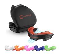 Champs MMA Breathable Gumshield for Boxing, Jiu Jitsu, Muay Thai, Wrestling and Combat Sports. Easy Fit MMA Gum Shield Super Tough Boxing Mouth Guard (Black, Ages 10 and Above)