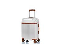 CHAMPS - ‘Vintage Collection’ - Expandable Hardside Spinner Carry-on, IVORY, EXPANDABLE HARDSIDE SPINNER CARRY-ON WITH USB PORT