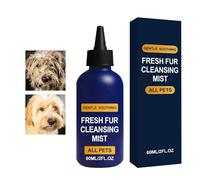 Champú para Perros - 60 ml Solución De Acicalado Sin Aclarado, Spray Limpiador para Mascotas, para USO En Interior, Exterior, Hogar, Jardín, Viajes, Camping, Cachorros, Gatos