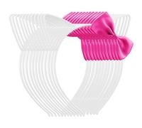 Chanaco 12Pcs Cat Ears Headbands Party Decorations Pink Bow Kitty Plastic Hair Accessories Cute White Gabby Headpieces Birthday Favors Halloween Costume Kawaii Gifts
