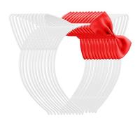 Chanaco 12Pcs Cat Ears Headbands Party Decorations Red Bow Kitty Plastic Hair Accessories Cute White Gabby Headpieces Birthday Favors Halloween Costume Kawaii Gifts