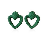 Chanaiqw Heart Hollow Out Stud Earrings for Women Romance Big Statement Earring Jewelry Idea Gifts for Mom Lover and Friends Candy Color, Resin, No Gemstone